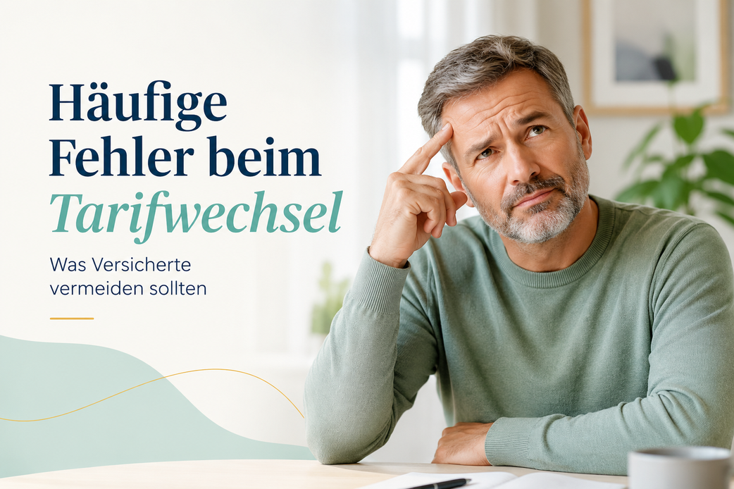 Haeufige Fehler beim PKV-Tarifwechsel vermeiden und wichtige Entscheidungen sorgfaeltig pr&uuml;fen