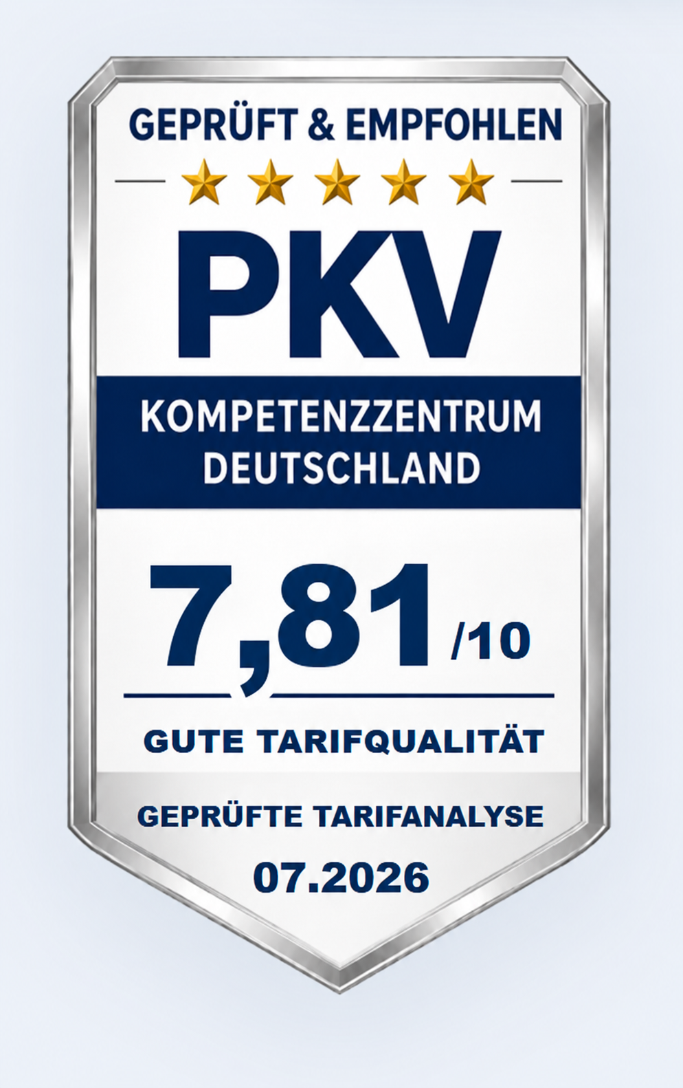 Bewertungssiegel PKV Kompetenzzentrum Deutschland